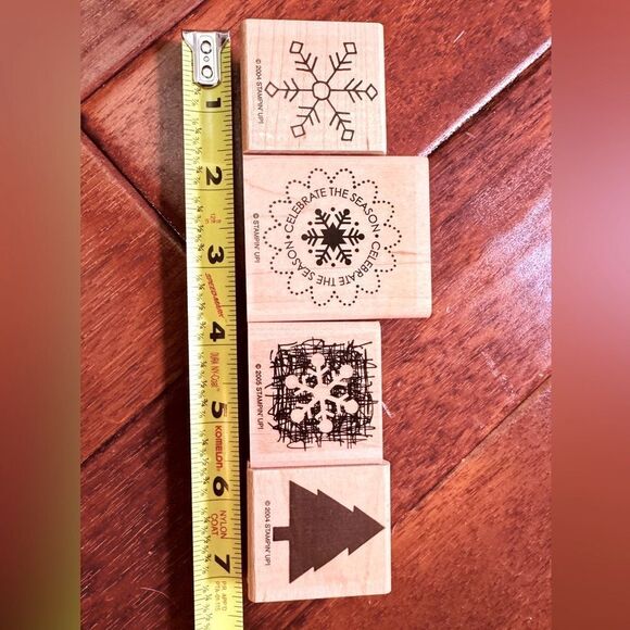 Stampin' Up! Festive Wooden Stamp Set - Black Designs - Picture 1 of 1